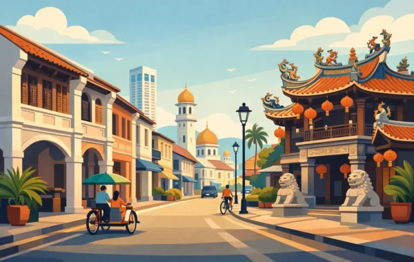 King Street at Georgetown Penang