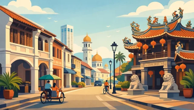 King Street at Georgetown Penang