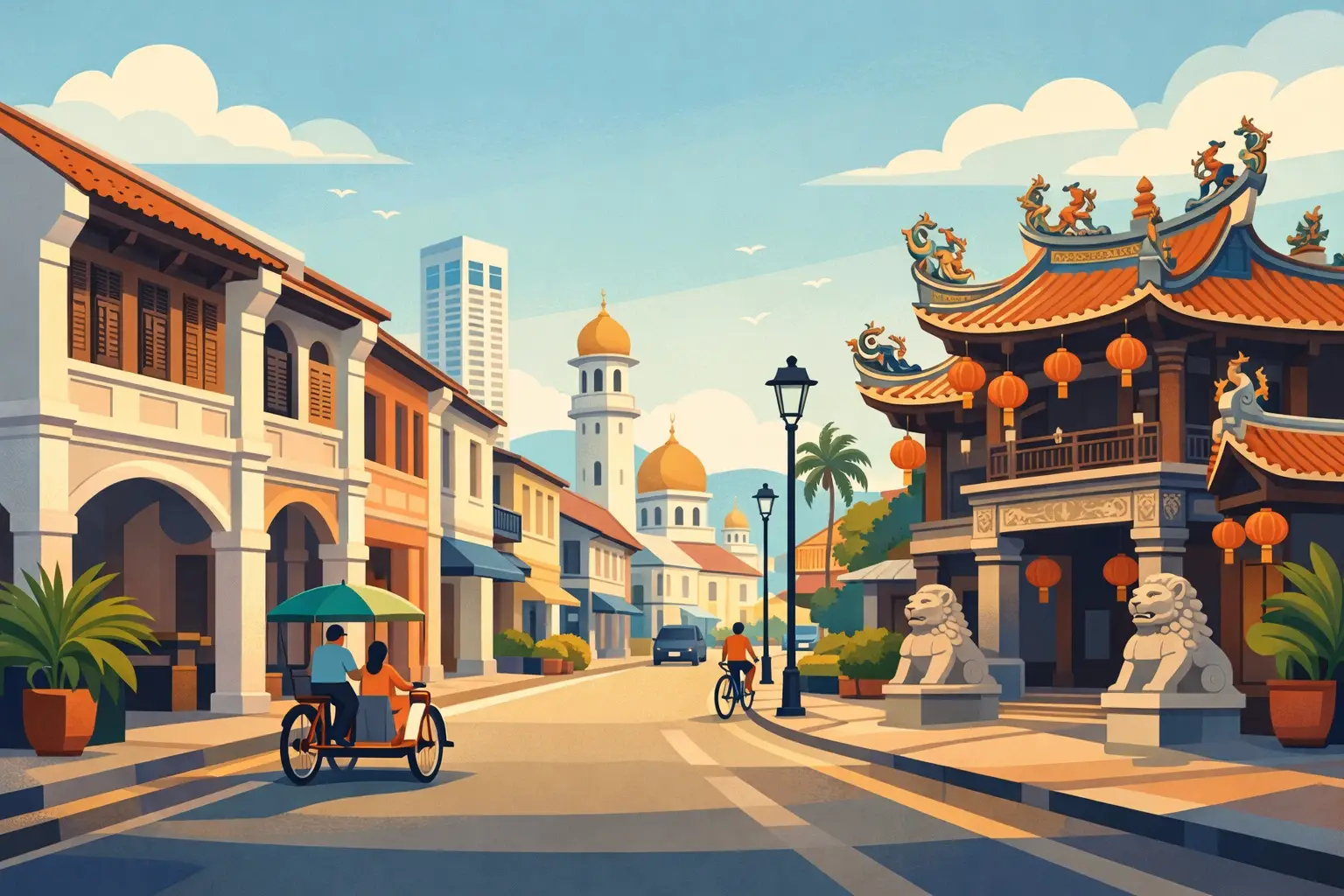 King Street at Georgetown Penang