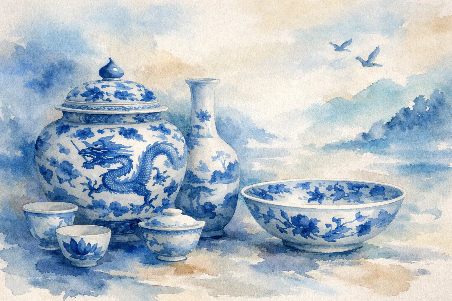 Ming Dynasty Blue and White Ceramics