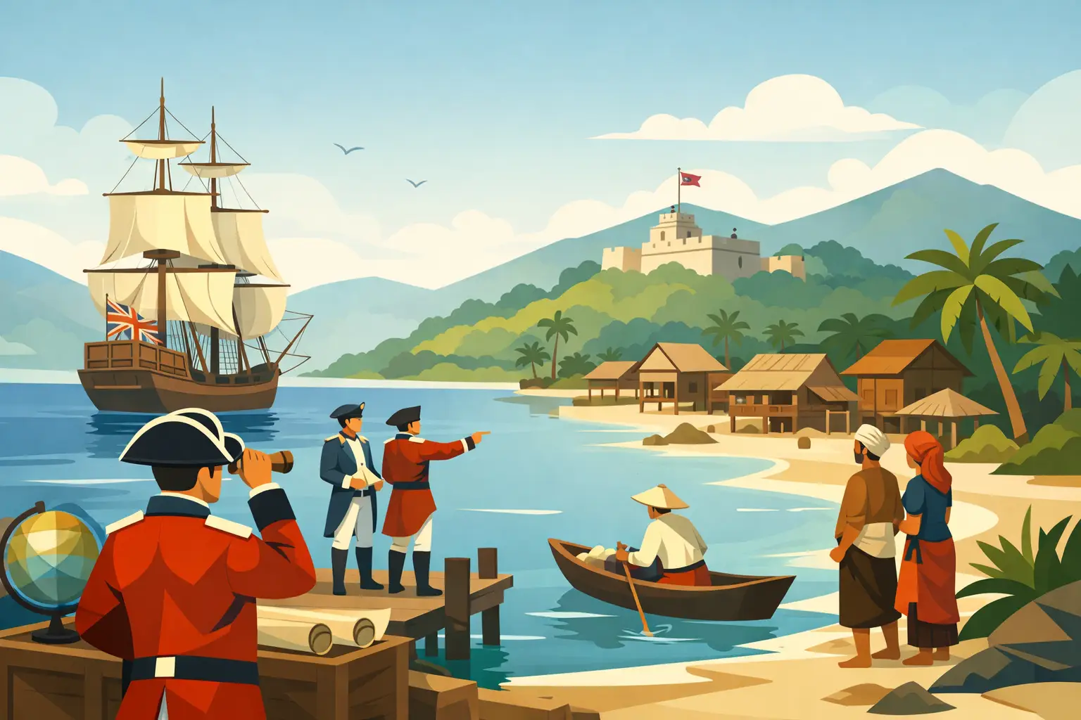 The Founding of Penang by the British
