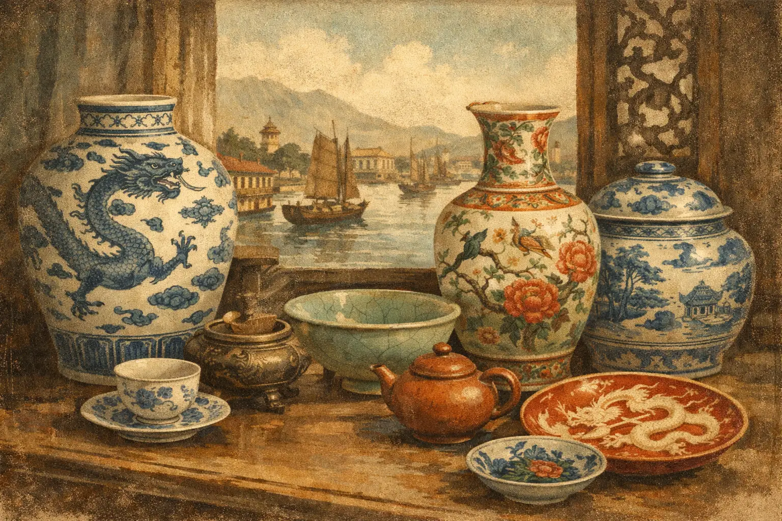Important Ming and Qing Ceramics at Straits & Oriental