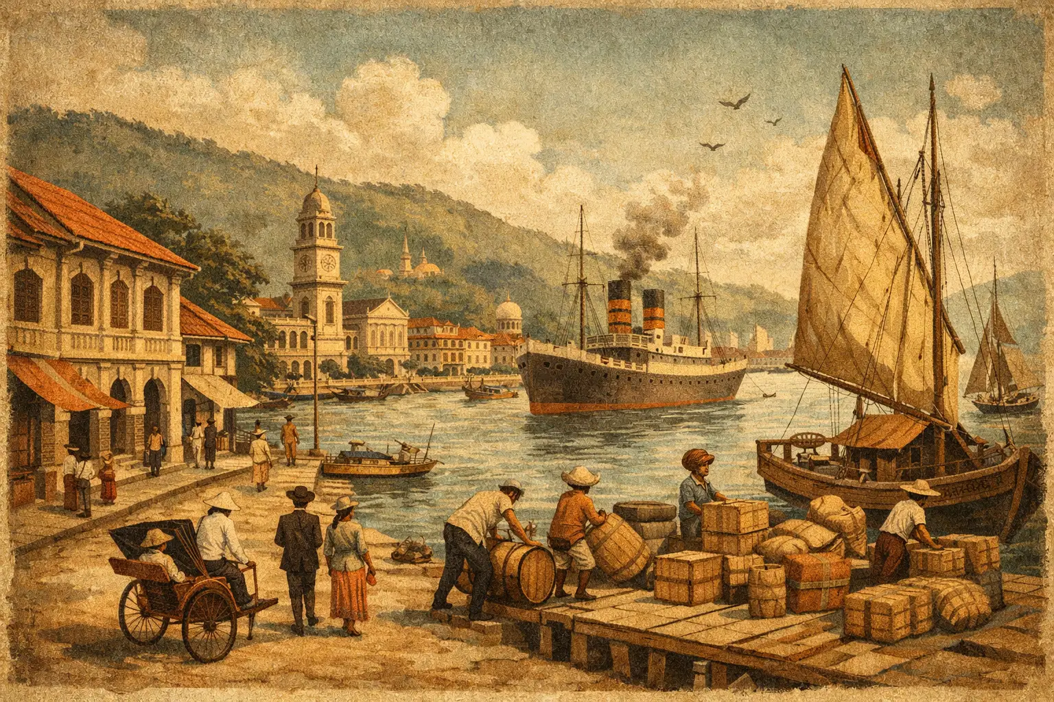 Straits Settlement History and Penang’s Port Story