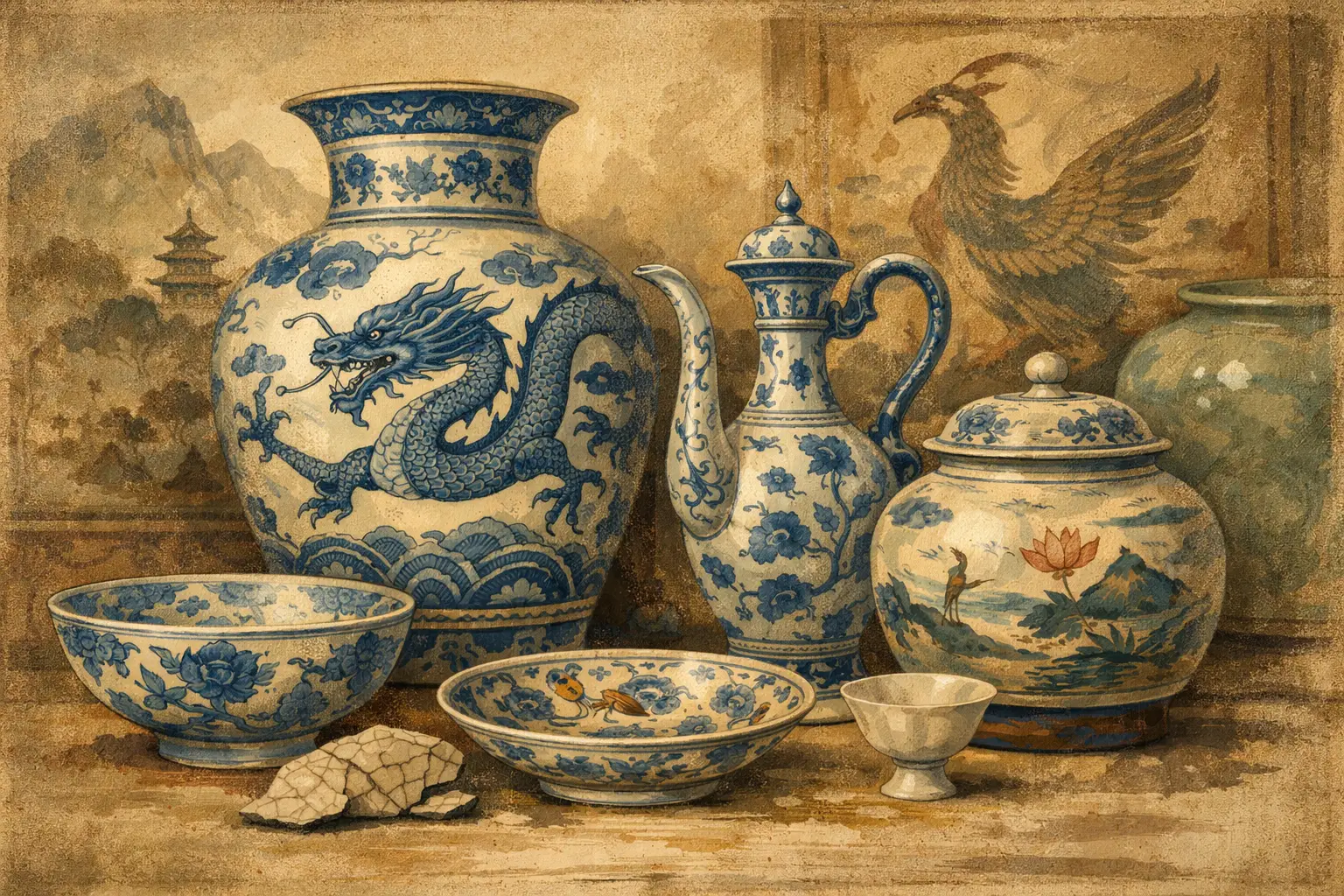 Yuan Dynasty Porcelain Characteristics