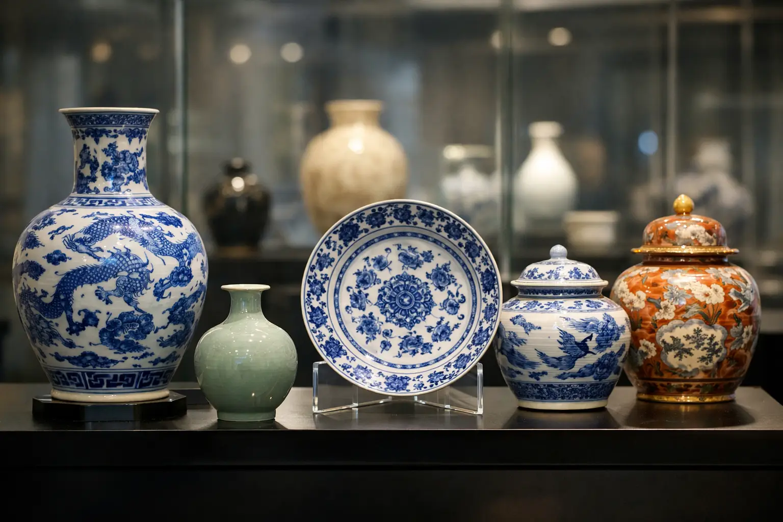 Ming Dynasty Ceramic Showcase at Straits and Oriental Museum