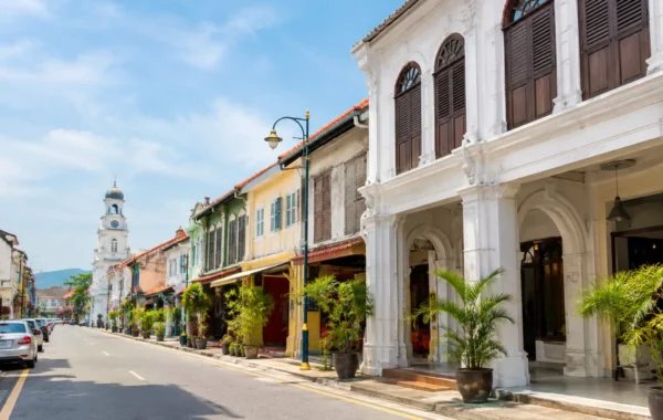 Landmarks at King Street in Georgetown, Penang