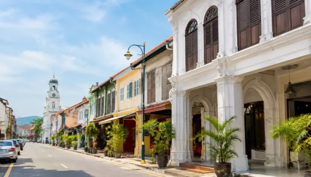 Landmarks at King Street in Georgetown, Penang